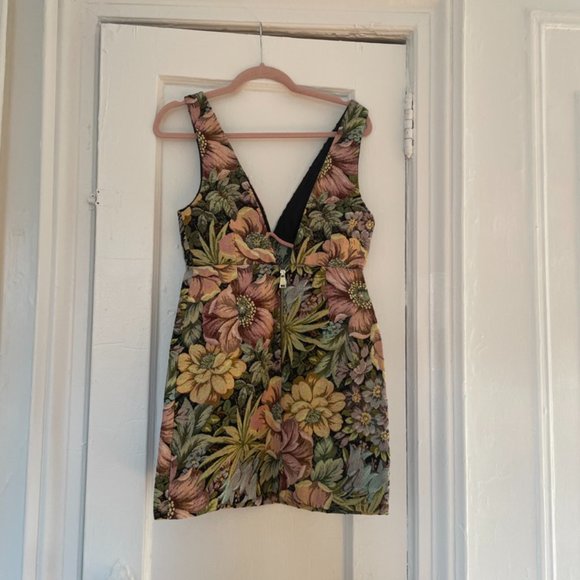 Topshop flower print tapestry mini  dress - Picture 8 of 15